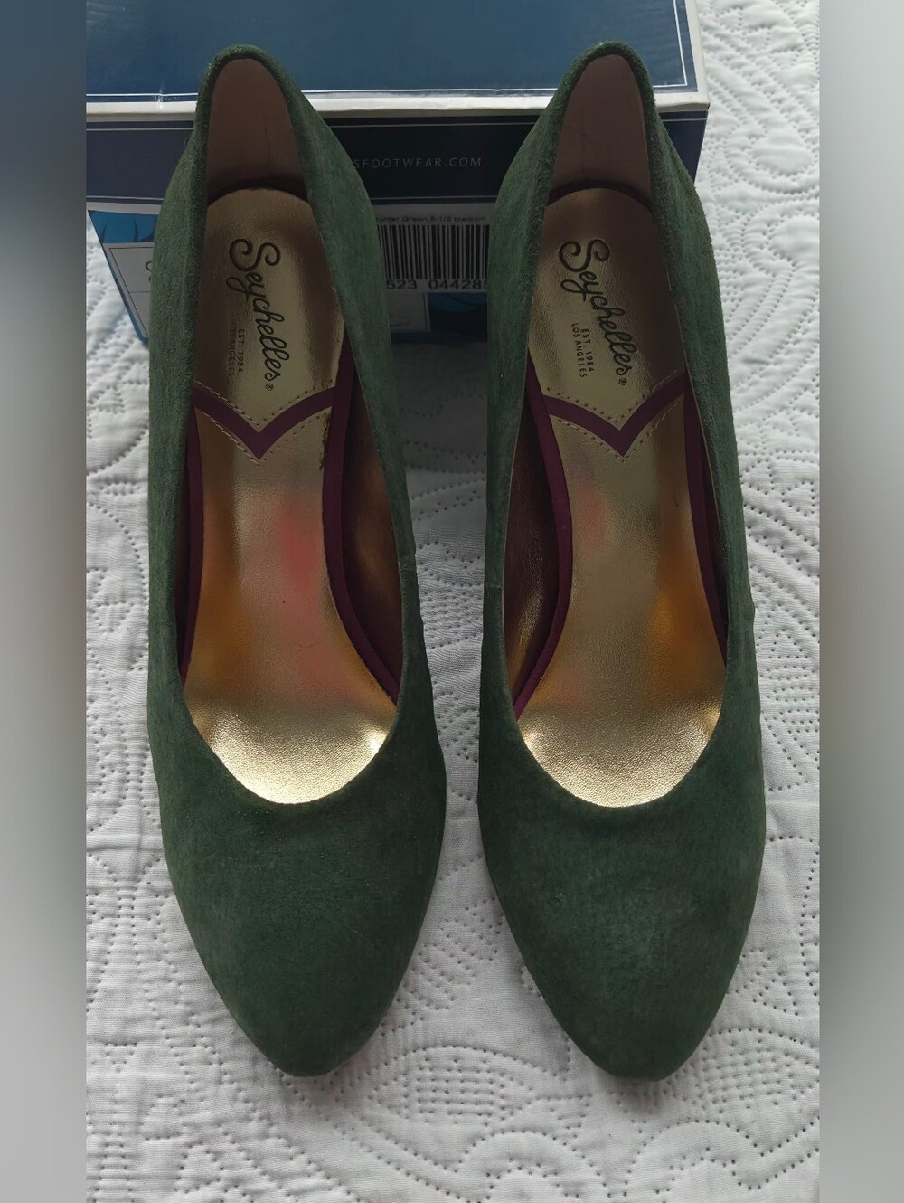 Seychelles Forest Green Suede Pumps - Sz 8.5